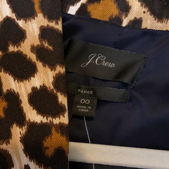 J Crew Parke Blazer NWT size 00 leopard - Picture 5 of 12